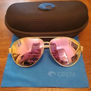 Costa Del Mar Fernandina Rose Gold 580P Polycarbonate Polarized Lens